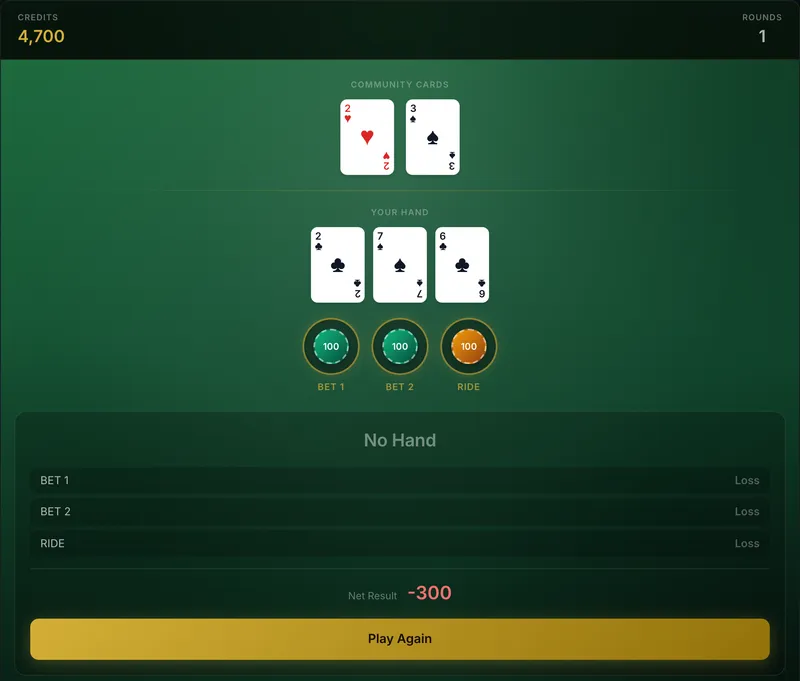 Let It Ride Poker