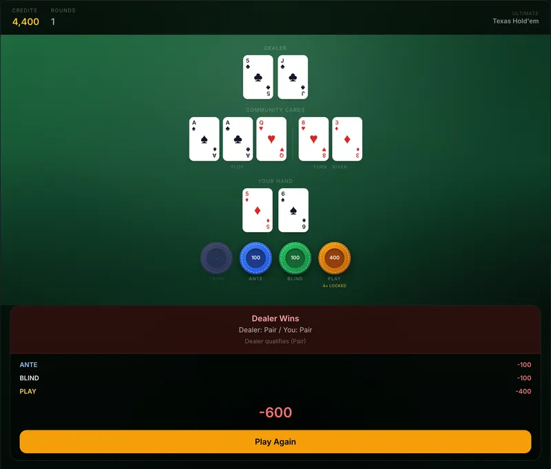 Ultimate Texas Hold'em